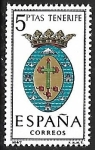 Sellos de Europa - Espa�a -  Escudos de las Capitales de las provincias Españolas - Tenerife