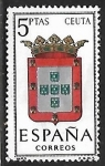Sellos de Europa - Espa�a -  Escudos de las Capitales de las provincias Españolas - Ceuta