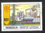 Stamps Mongolia -  60 años de independencia, Planta de Energía