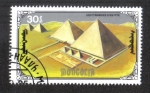 Stamps Mongolia -  7 maravillas del mundo antiguo, Pirámides de Egipto