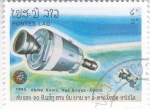 Stamps Laos -  AERONAUTICA- APOLO-SOYUZ