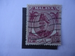 Stamps Malta -  Sultán Hisamuddin Alam Shah - de Selangor-Malasia-Estados Federales.  