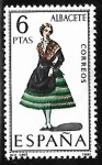 Stamps Spain -  Trajes típicos españoles - Albacete