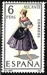 Stamps Spain -  Trajes típicos españoles - Alicante