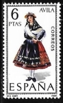 Stamps Spain -  Trajes típicos españoles - Ávila