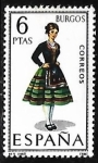 Stamps Spain -  Trajes típicos españoles - Burgos