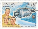 Stamps Laos -  AERONAUTICA- APOLO SOYUZ