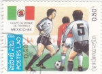 Stamps Laos -  MUNDIAL MEXICO-86