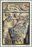 Stamps Spain -  ESPAÑA 1973 2162 Sello Nuevo Navidad Nacimiento Capitel del Monasterio de Silos Burgos