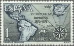 Stamps Spain -  ESPAÑA 1973 2164 Sello Nuevo V Centenario de la Imprenta Desarrollo de la Imprenta en el Imperio Esp