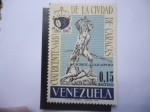 Sellos de America - Venezuela -  Cacique Guaicaipuro - 400° Aniversarios de la Ciudad de Caracas.