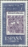 Stamps Spain -  ESPAÑA 1973 2165 Sello Nuevo V Centenario de la Imprenta Ilustracion del Libro de los Sueños