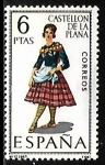 Stamps Spain -  Trajes Típicos Españoles - Castellón de la Plana - 