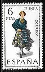 Stamps Spain -  	 Trajes Típicos Españoles - Cuenca