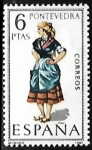 Stamps Spain -  	 Trajes Típicos Españoles - Pontevedra