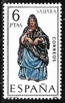 Stamps Spain -  	 Trajes Típicos Españoles - Sahara