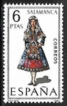 Stamps Spain -  Trajes Típicos Españoles - Salamanca