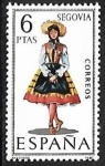 Sellos de Europa - Espaa -  Trajes Típicos Españoles - Segovia