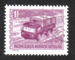 Sellos de Asia - Mongolia -  Servicios Postales, Camión