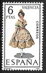 Stamps Spain -  Trajes Típicos Españoles - Valencia