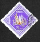 Stamps Mongolia -  40 años jóvenes pioneros