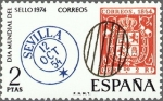 Stamps Spain -  ESPAÑA 1974 2179 Sello Nuevo Dia Mundial del Sello Parrilla Sevilla Spain