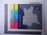 Stamps : America : Venezuela :  Centenario de la Industria Petrolera, 1878-1978 - Taladro de Cabeza, Campo Petrolífero Táchira - Pet