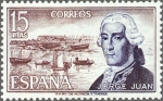 Stamps Spain -  ESPAÑA 1974 2182 Sello Nuevo Personajes Españoles Jorge Juan Spain