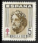 Stamps Spain -  Pro Tuberculosos - Esculapio