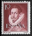 Stamps Spain -  Literatos - Lope de Vega