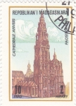 Stamps Madagascar -  CATEDRAL DE AMBERES 