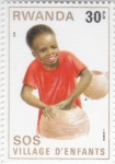 Stamps Rwanda -  SOS- infancia