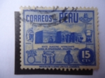 Stamps Peru -  Museo de Arqueología Nacional- Lima