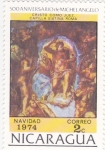 Stamps Nicaragua -  500 aniversario  de Michelangelo