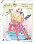 Stamps Morocco -  Centenario muerte de José Zorrilla