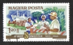 Stamps Hungary -  Dr. Albert Schweitzer, Suministros hospitalarios que llegan en barco