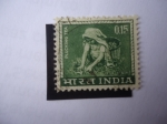 Stamps : Asia : India :  Recolectando el Té
