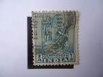 Stamps India -  Estatua de un Boodhisattiva