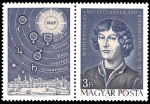 Stamps Hungary -  Personalidades, Nicolás Copérnico (1473-1543) astrónomo