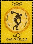 Sellos de Europa - Hungra -  Juegos Olímpicos de verano 1960 - Roma