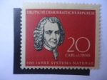 Stamps Germany -  Carl Von Linné (Linneo) (1707-1778) 200 Jahre Systema Naturae