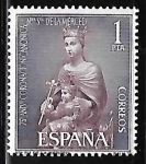 Stamps Spain -  LXXV aniversario de la coronación de Nta. Sra. de la Merced