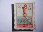 Stamps : America : Paraguay :  Juegos Olímpicos 1960 - futboll