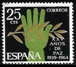 Stamps Spain -  XXV años de paz española