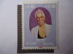 Sellos de Asia - Nepal -  Chakrapani Chalise (1883-1958)