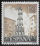 Stamps Spain -  Castellers
