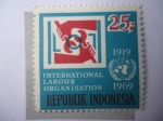 Stamps Indonesia -  Organización Internacional del Trabajo 1919-1969