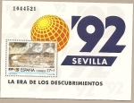 Stamps : Europe : Spain :  Expo 92  La era de los descubrimientos HB - Sevilla  siglo XVI