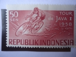 Stamps Indonesia -  Tour of Java I - 1958