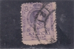Stamps Spain -  Alfonso XIII-Medallon (34)